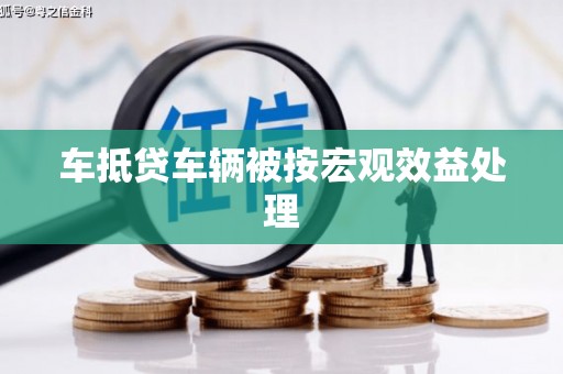 壤塘车抵贷车辆被按宏观效益处理